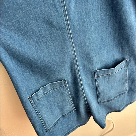 Frank & Eileen Ireland Italian Dream Denim Playsuit Romper Size Large - Picture 8 of 11